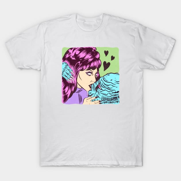 Poison Ivy loves the Creature by Bad Taste Forever T-Shirt by Bad Taste Forever